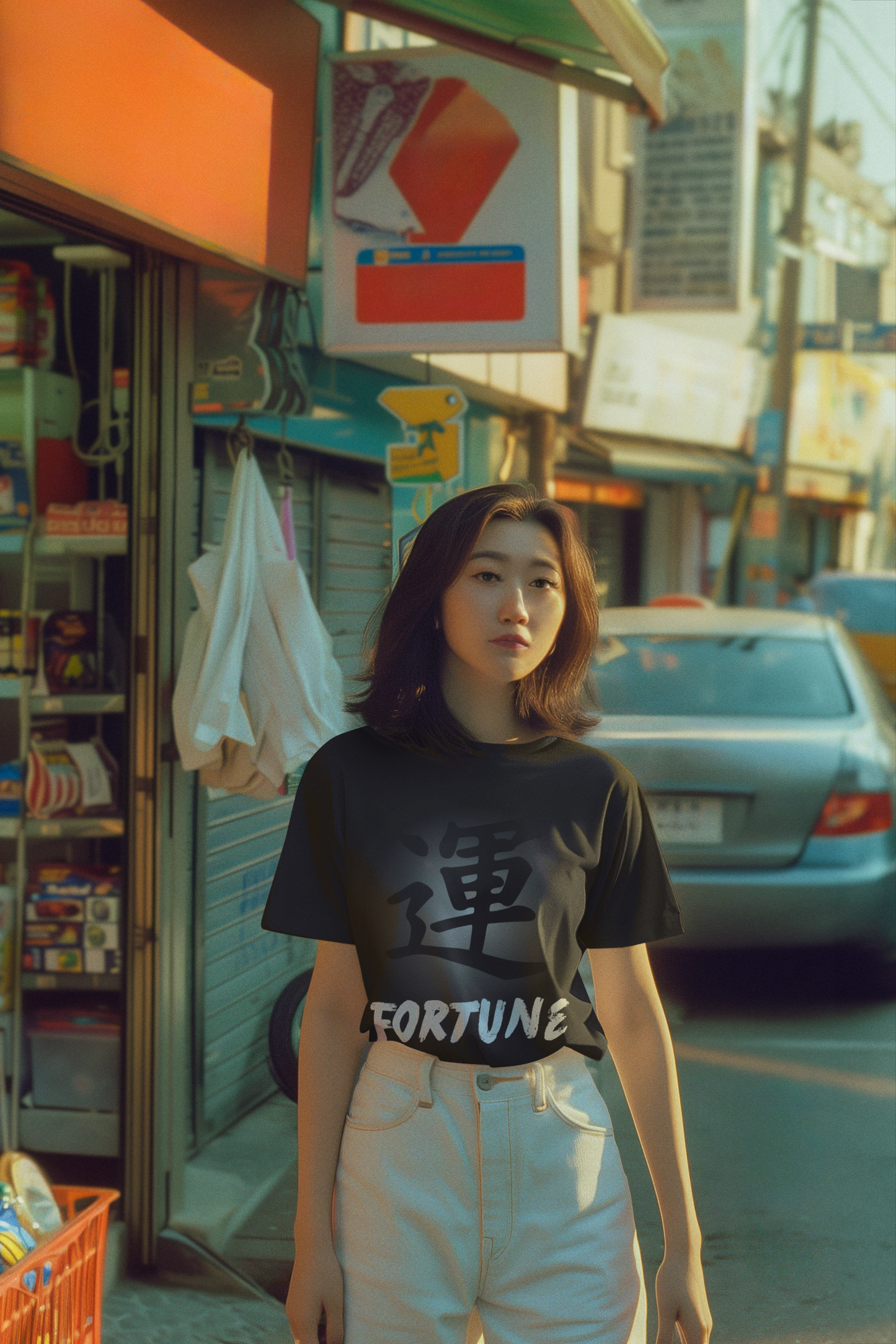 Fortune Graphic Tee - Japanese Symbol